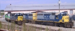 CSX 4615 and other units await their next assignment